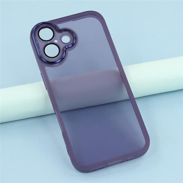 Mobilskal till iPhone 17 Electroplated Kameraram - Lila Lila