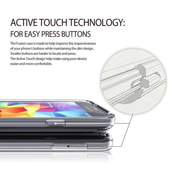 Ringke Fusion -kuori Samsung Galaxy S5:lle (kulta)