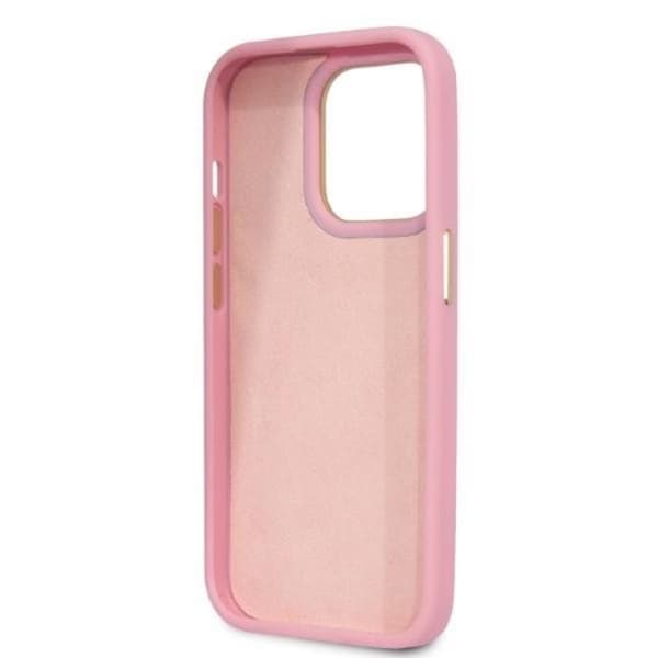 GUESS iPhone 14 Pro Skal Croco Collection - Rosa Rosa
