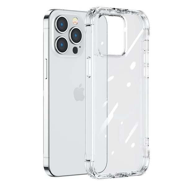 Joyroom iPhone 14 Plus -kuori Defender Series Armored Hook - läpinäkyvä Transparent