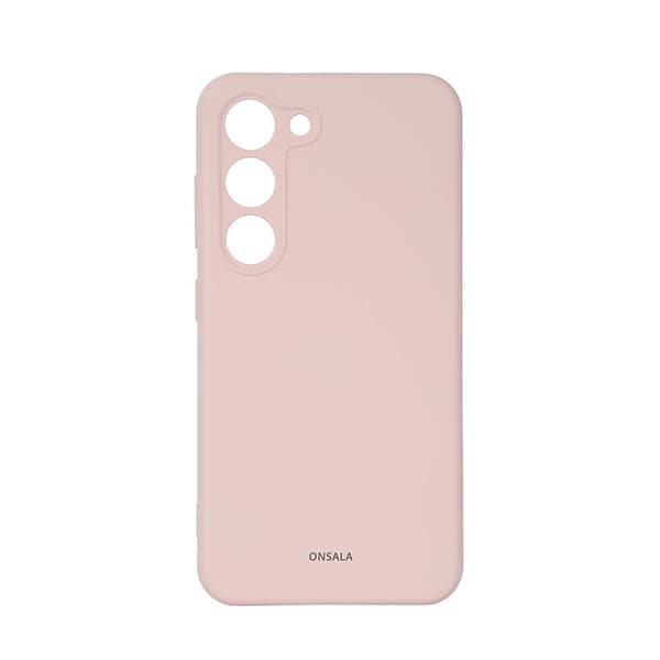 ONSALA Galaxy S23 5G -kuori Silikoni - Chalk Pink Rosa