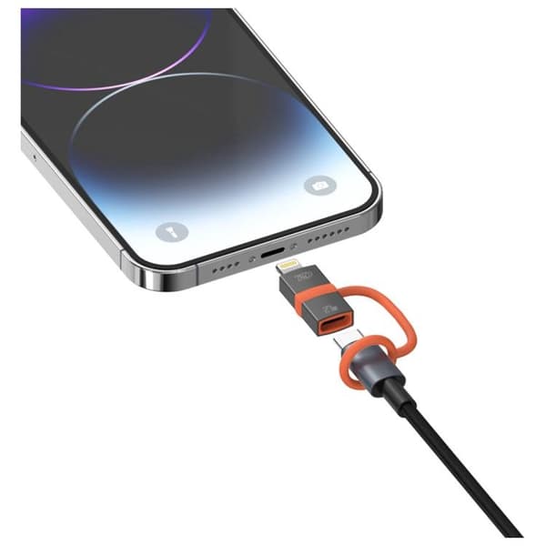 [2-Pack] 4smarts USB-C till Lightning Adapter 27W - Grå Grå