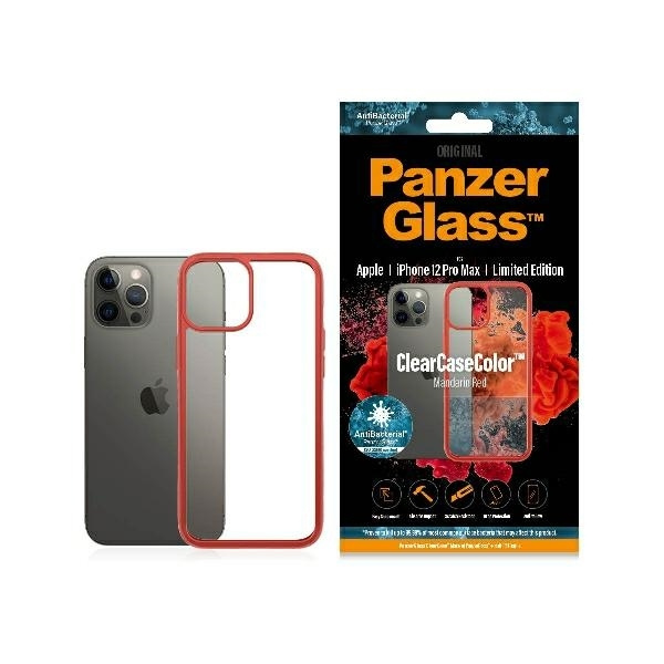 PanzerGlass Mobilskal till iPhone 12 Pro Max - Mandarinröd