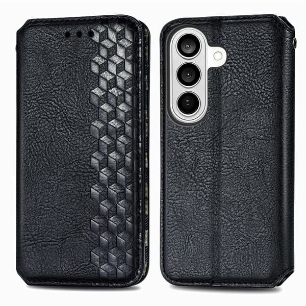 Plånboksfodral för Samsung Galaxy S26 Plus Konstläder - Svart