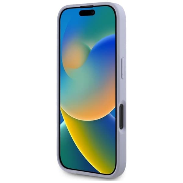 Guess Mobilskal till iPhone 16 Hot Stamp 4G Triangle Logo - Lila Lila