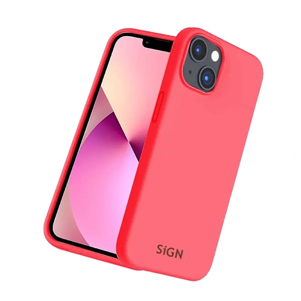 SiGN iPhone 14 Plus Skal Liquid Silicone - Vattenmelonsröd Röd