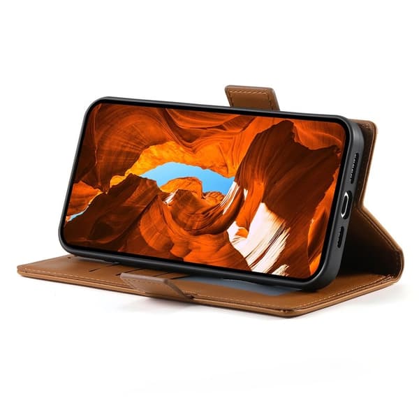 Samsung Galaxy S26 Fodral PU Läder Plånboksfodral - Brun