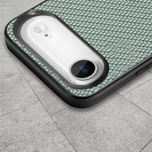 Mobilskal till iPhone Air Carbon Fiber PU Läder - Grön Grön