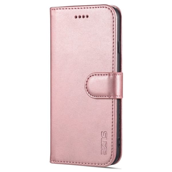 AZNS iPhone 7/8/SE Plånboksfodral Konstläder - Ställ Design - Roséguld