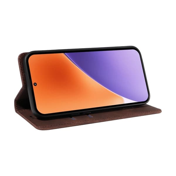 BETOPNICE 003 för Xiaomi 15 Plånboksfodral Konstläder - Brun