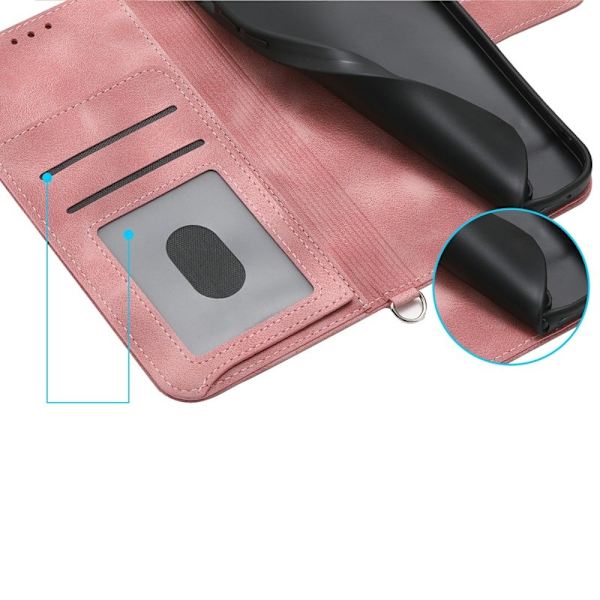 Samsung Galaxy S26 Plus Plånboksfodral Blommönster Konstläder - Rosa