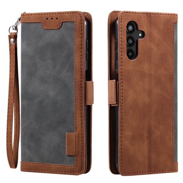 Samsung Galaxy S26+ Plånboksfodral RFID-Skydd Konstläder Ställ - Grå