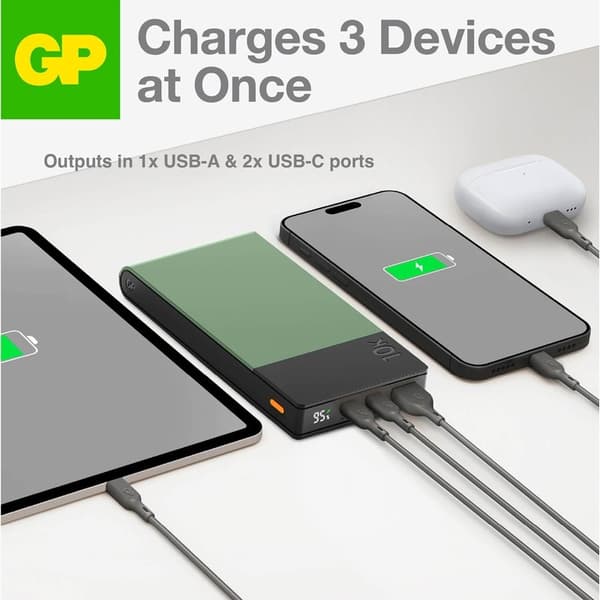 GP Powerbank M2+10000mAh Grøn