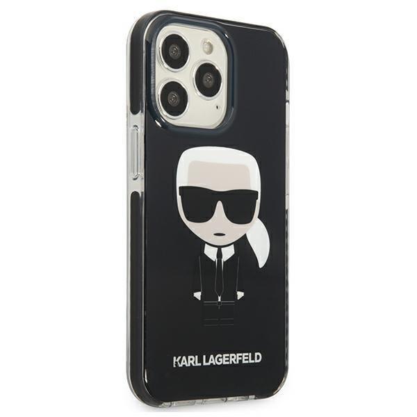 Karl Lagerfeld Iconik Karl Cover iPhone 13 Pro - musta