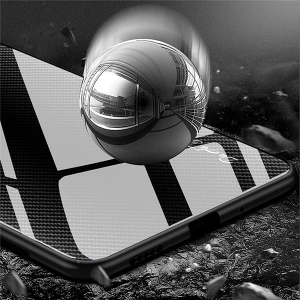 Mobilskal för Samsung Galaxy S26 Plus Kolfiber TPU + Härdat glas - Svart