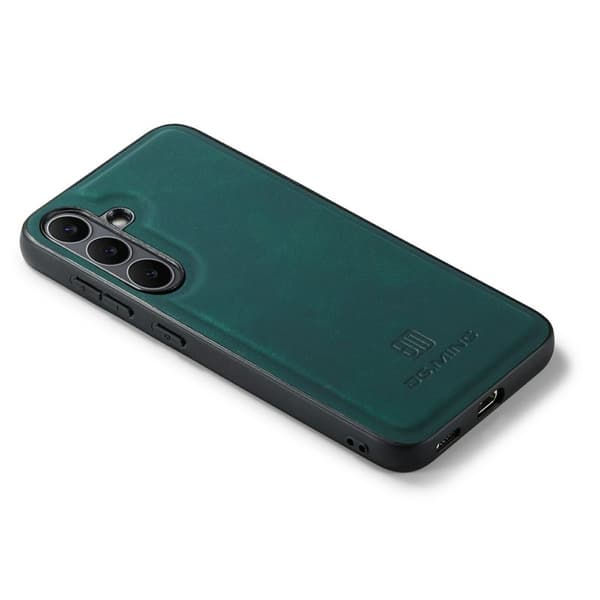 DG.MING Mobilskal till Samsung Galaxy S25 FE PU Läder Grön