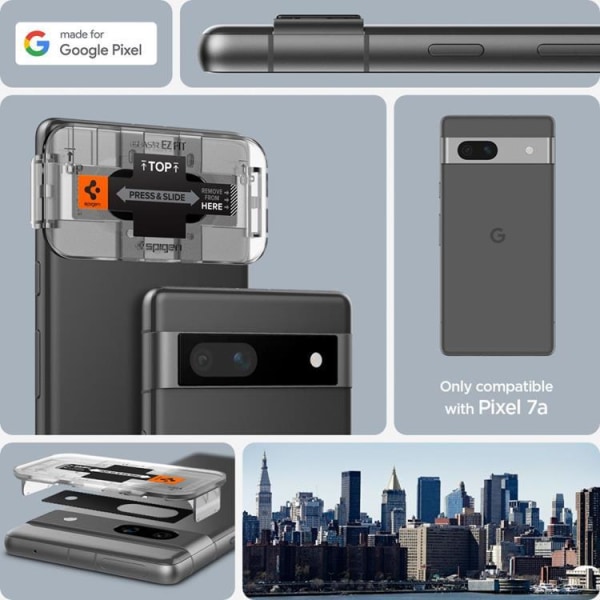 Spigen Google Pixel 7A Kameralinsskydd i Härdat glas - Svart