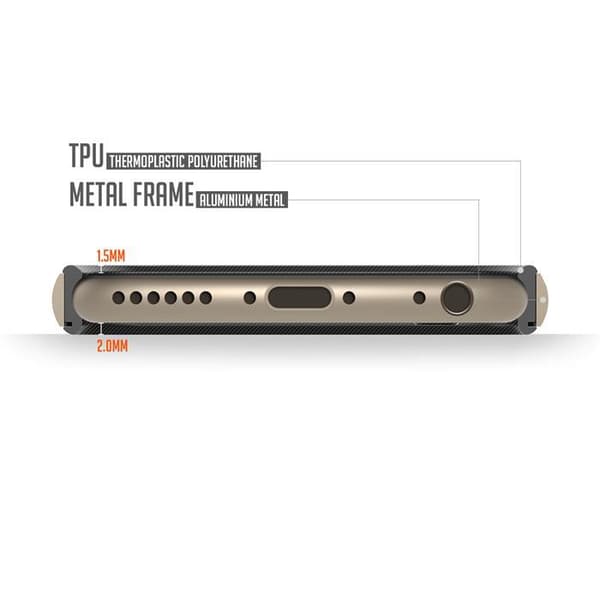 Verus Iron Bumper Skal till Apple iPhone 6(S) Plus (Rose Gold) Roséguld