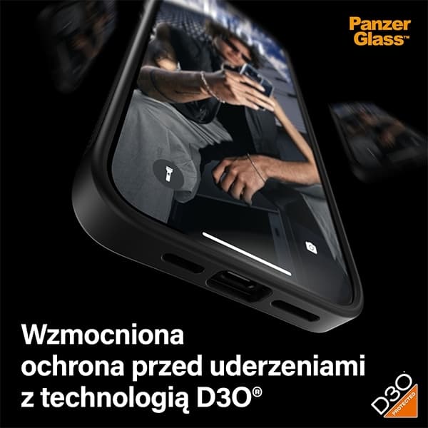 PanzerGlass telefontaske til iPhone 15 Pro Max D3O 2xMilitær