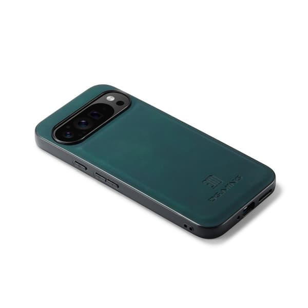DG.MING Mobilskal till Google Pixel 9 Pro XL PU Läder Grön