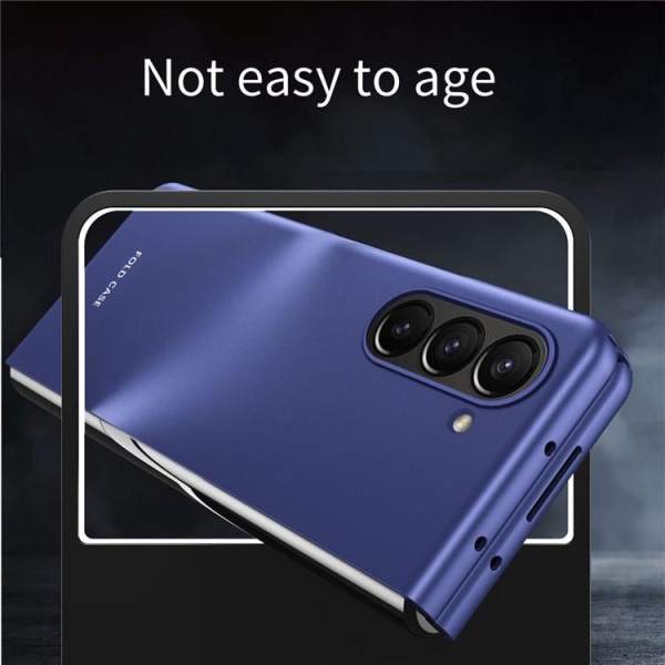 Galaxy Z Fold 5 -matkapuhelinsuojus kumitettu - sininen