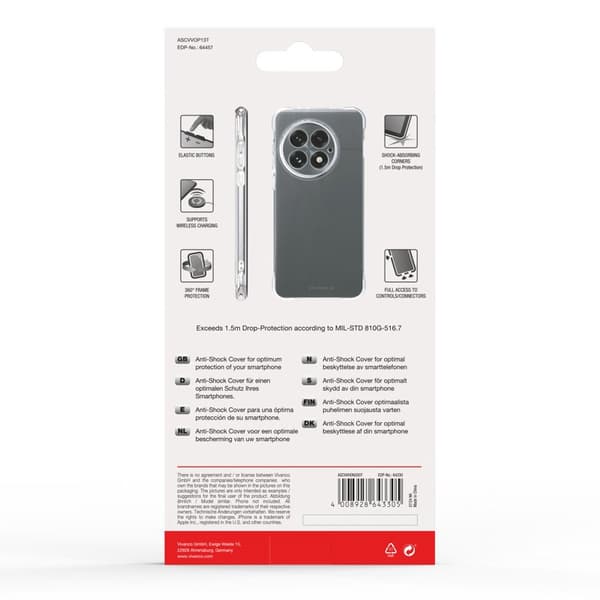 Vivanco Anti-Shock skal OnePlus 13 5G Transparent