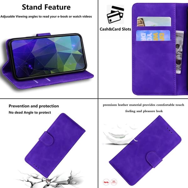 Plånboksfodral för Samsung Galaxy S26 Plus Konstläder - Lila