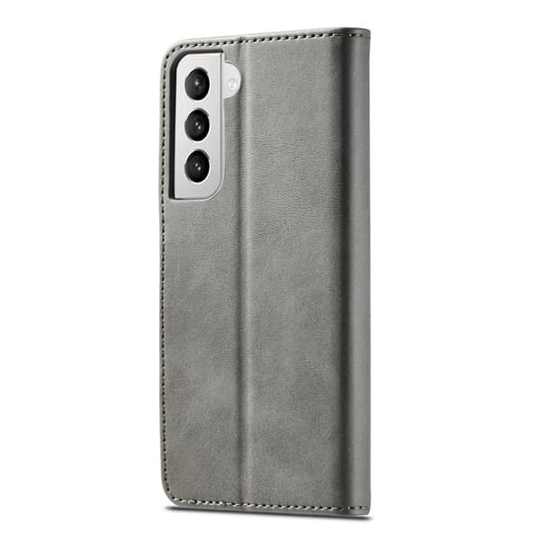 LC.IMEEKE Samsung Galaxy S21+ Plånboksfodral Konstläder - Grå
