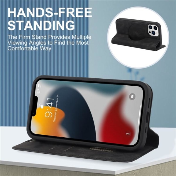 iPhone 13 Pro Max Plånboksfodral Magsafe RFID - Svart