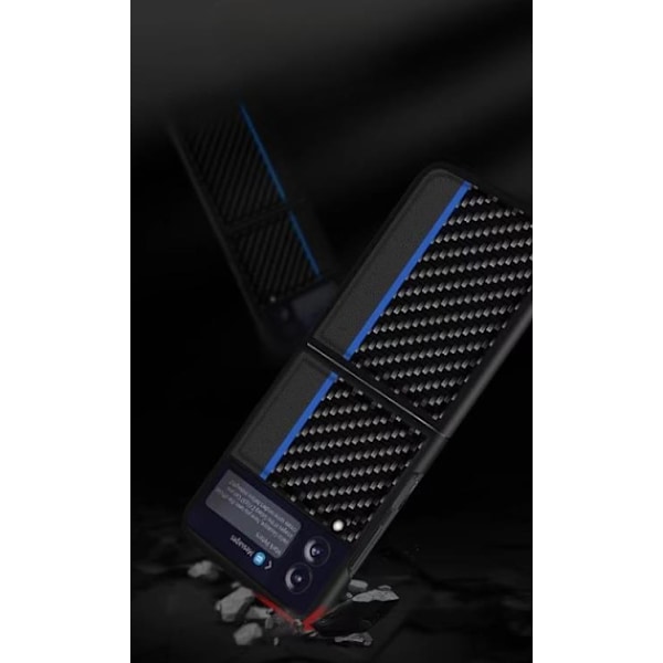 Galaxy Z Flip 4 Skal Carbon PC - Mörkblå