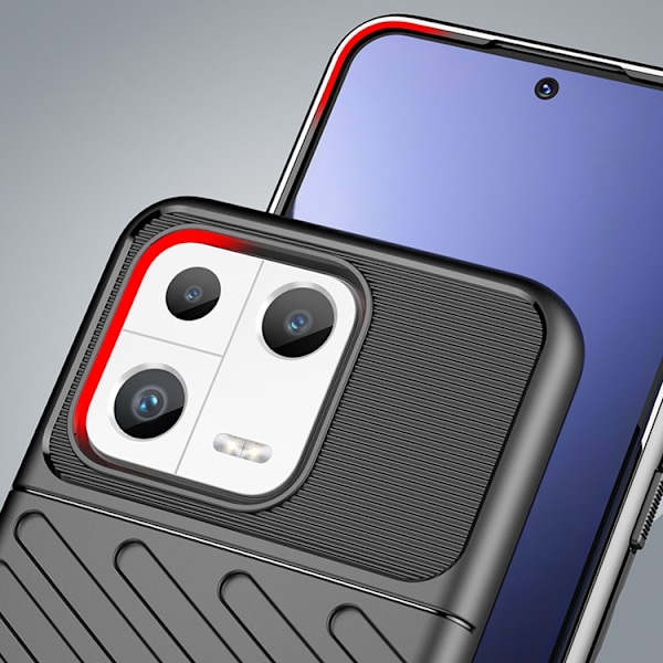 Xiaomi 13 Skal Thunder Silicone Armor - Svart