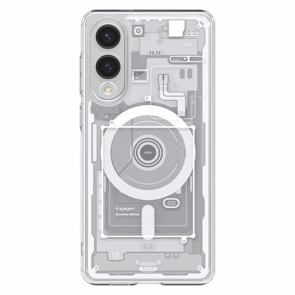 Spigen Mobilskal till Galaxy S25 Edge Magsafe Ultra Hybrid Zero One Vit