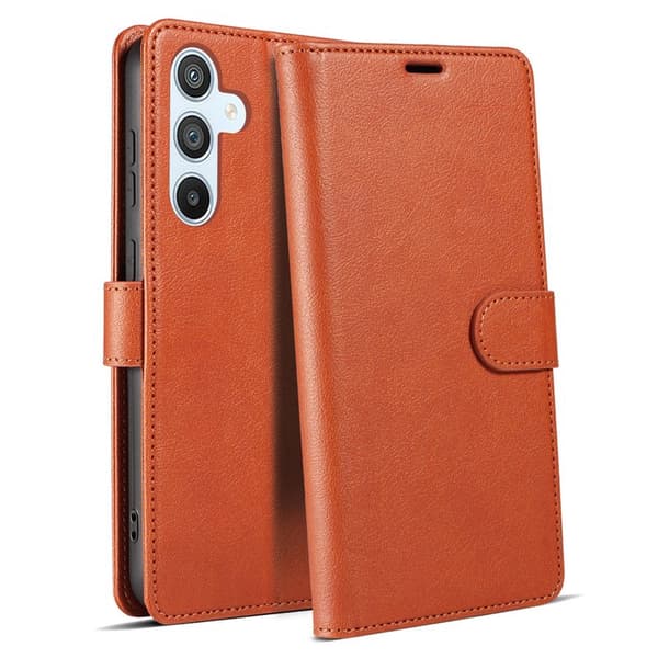 Plånboksfodral för Samsung Galaxy S26 Plus Magnetiskt RFID - Brun