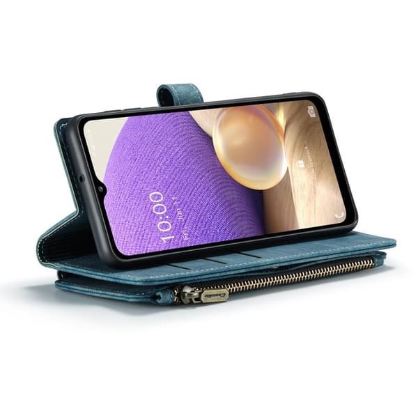 CASEME Konstläder Plånboksfodral för Samsung Galaxy A32/M32 5G - Blå
