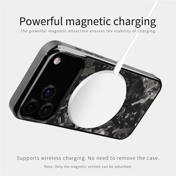 Mobilskal till iPhone 17 Pro MagSafe Aramid Fiber Large Texture - Blå Blå