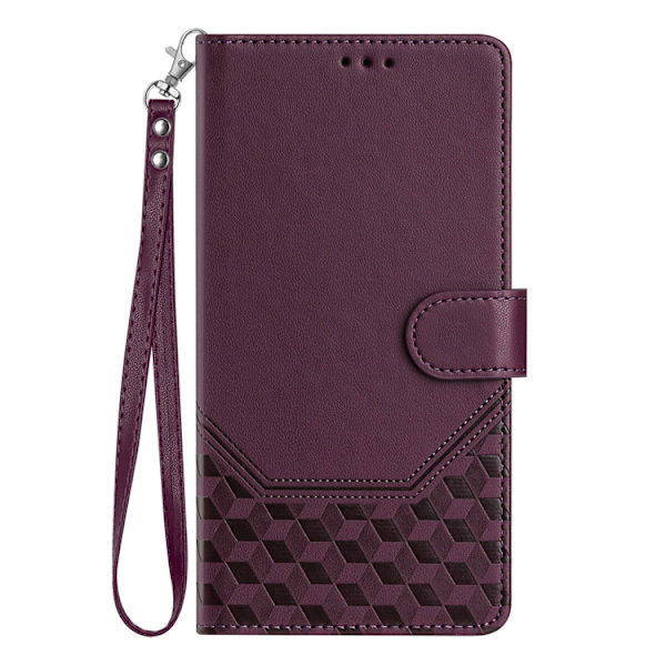 Nothing CMF Phone 2 Pro Plånboksfodral Imprinted Honeycomb RFID Lila