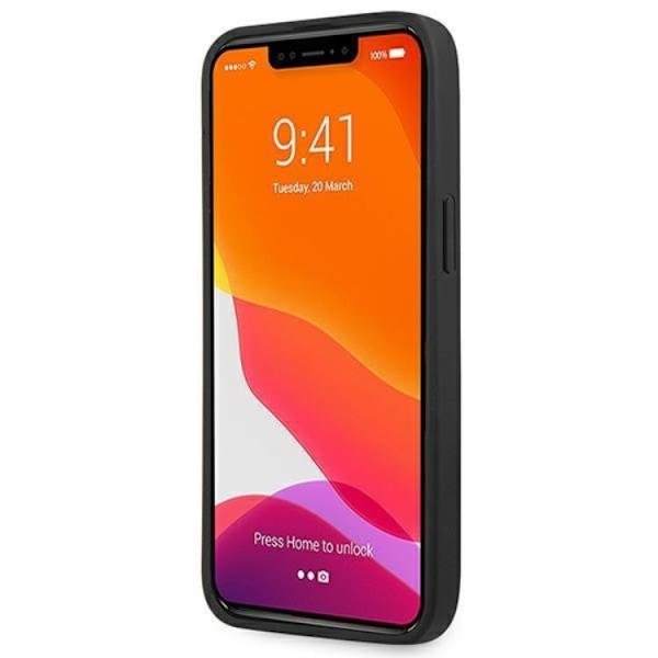 AMG iPhone 14 Pro Max Skal Läder Hot Stamped - Svart Svart