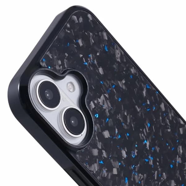 Mobilskal till iPhone 16 MagSafe Aramid Fiber Forged - Blå Blå