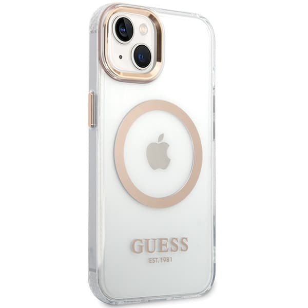 Guess telefontaske til iPhone 15 Plus/14 Plus MagSafe MagSafe Metal Outline