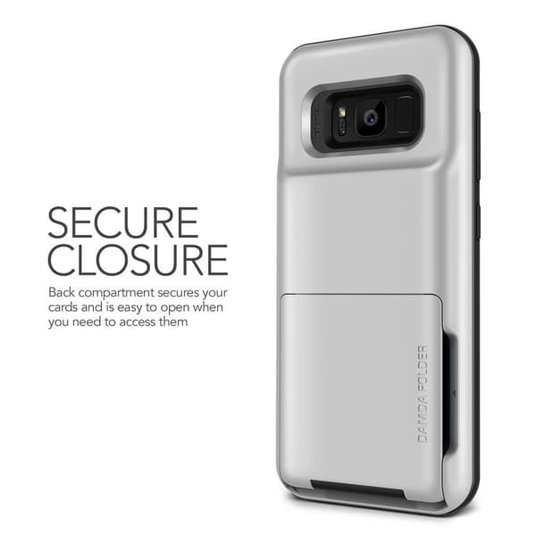 Verus Damda Folder Card Slot -kotelo Samsung Galaxy S8 Plus - Silver
