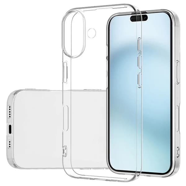 Telefontaske til iPhone 16 Plus Ultra Slim 0.3mm - Gennemsigtig Transparent
