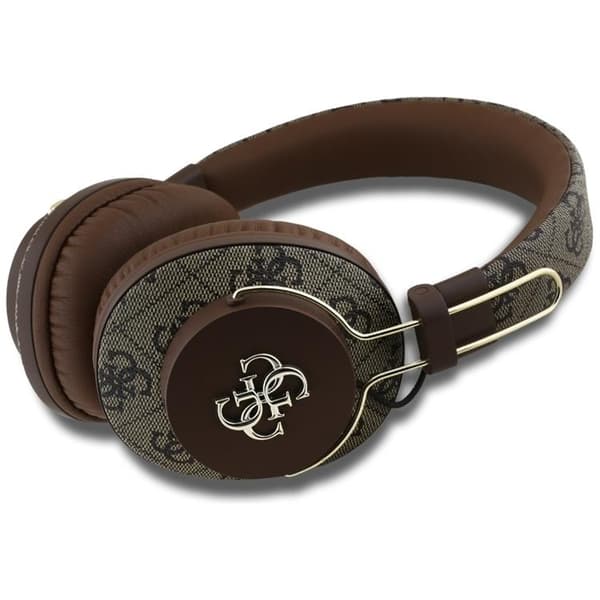 Guess Over-Ear Høretelefoner Bluetooth ENC Metal 4G Logo - Brun Brun
