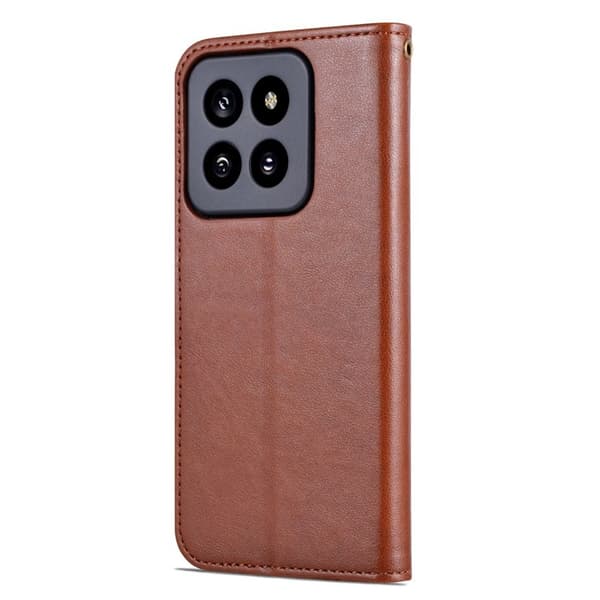 AZNS Xiaomi 14 Pro Plånboksfodral Konstläder - Anti-scratch - Brun