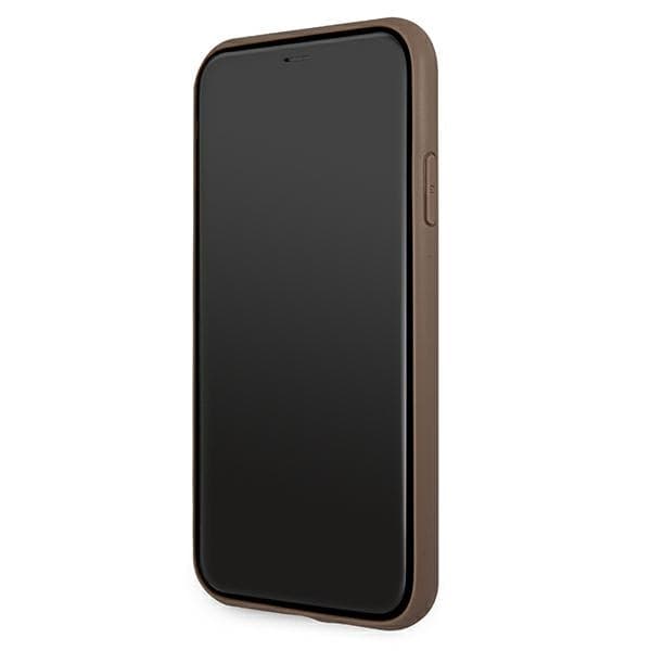 Guess iPhone 11/Xr MagSafe 4G Stripe Telefonetui - Brun