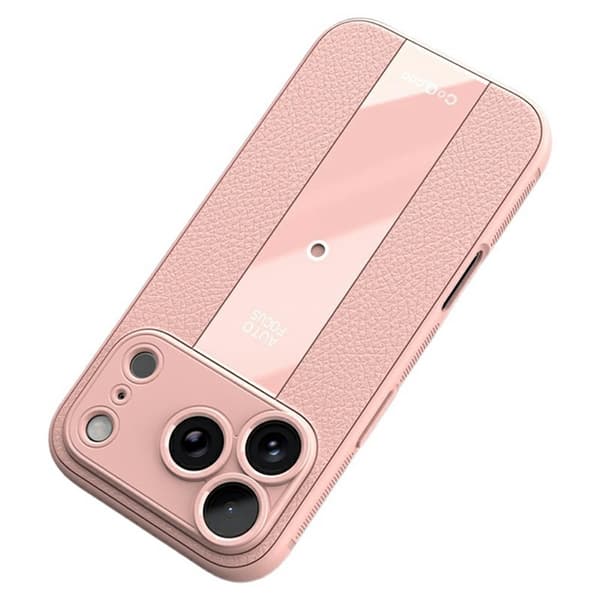 Q.COO Mobilskal till iPhone 17 Pro Max Acrylic PU + TPU Shockproof - Rosa Rosa