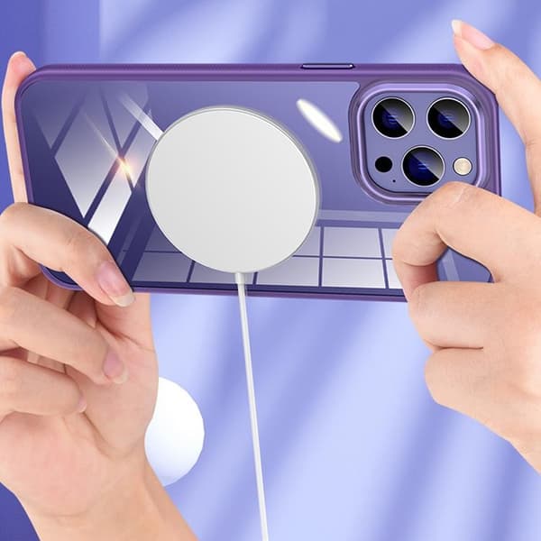 Mobilskal till iPhone 14 Pro Metall Kamera - Lila Lila