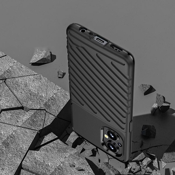 Thunder Flexible Armored Skal OnePlus Nord N200 5G - Svart