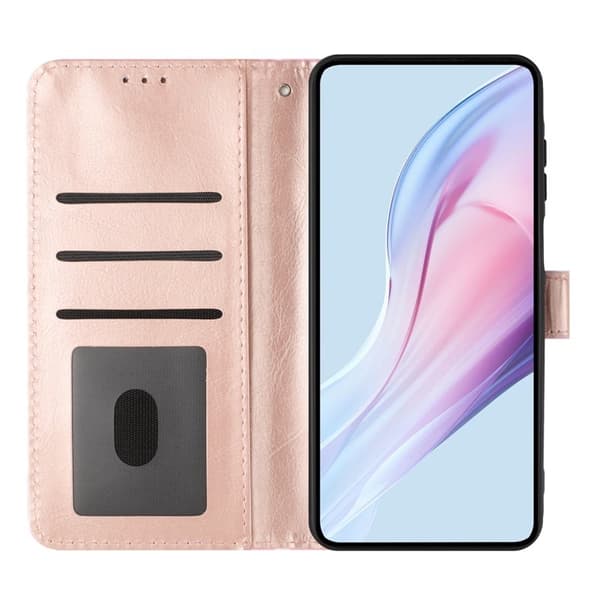 Oppo Find X9 Pro 5G Plånboksfodral Konstläder Polka Dot - Rosa