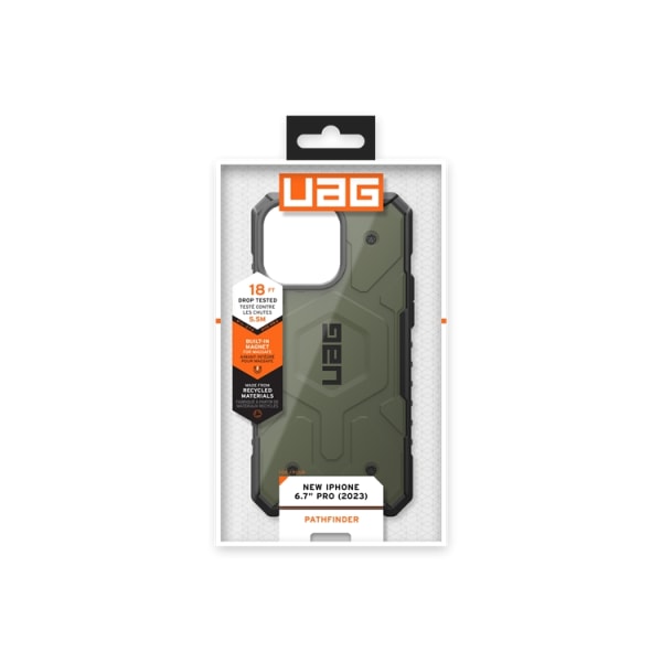 UAG iPhone 15 Pro Max Mobilskal Magsafe Pathfinder - Olive Drab