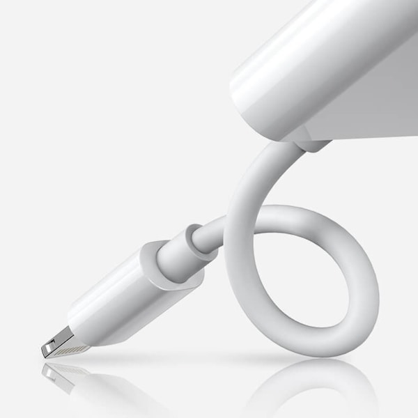 Joyroom Lightning - 2x Lightning headphone adapter Vit White